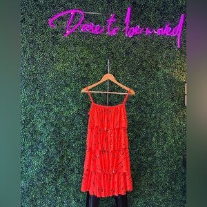 Red Sleeveless Dress